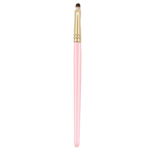 pink wooden handle lip brush